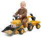 Falk Komatsu tracteur à pédales avec godet et remorque pour 1-3 ans