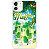 Mojito Plage Bedrukt siliconen hoesje compatibel met iPhone 12