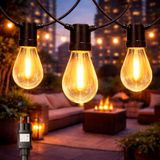 M mimotec Lichtsnoer voor buiten, 6,5 m, 10 lampen, warm licht, IP44