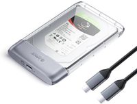 Orico Tx25C3 Boîtier externe 2.5 pouces HDD/SSD USB-C 5Gb/s - Transparent