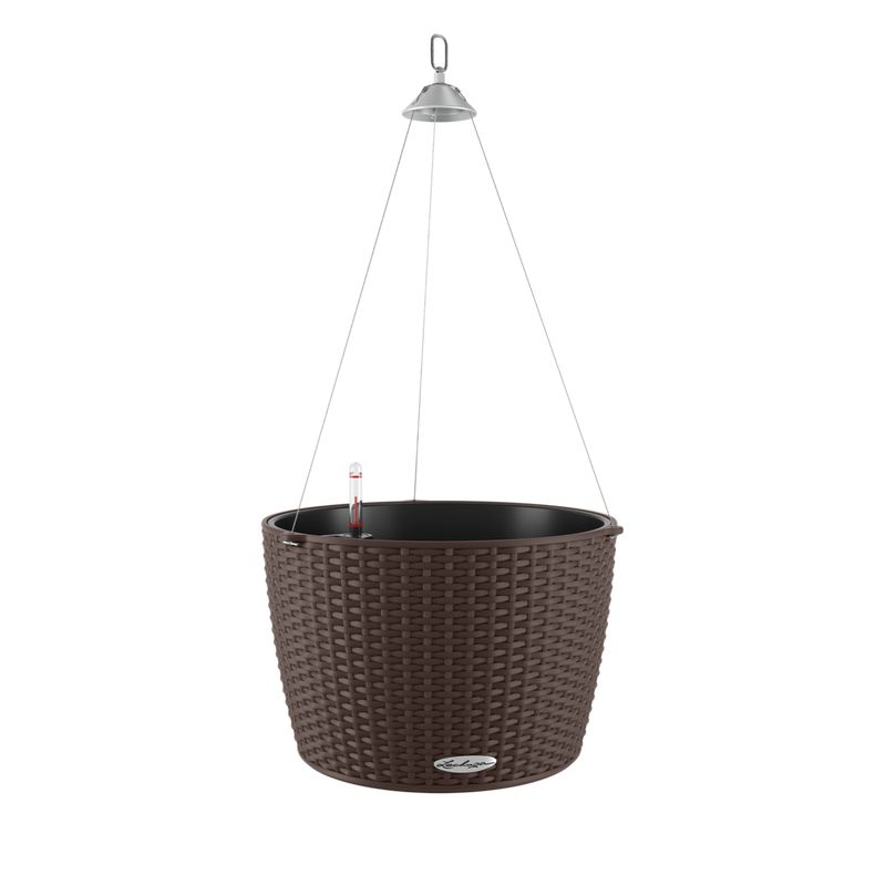 LECHUZA NIDO Cottage 35 Plantenbak - Bruin - 35cm - Kunststof