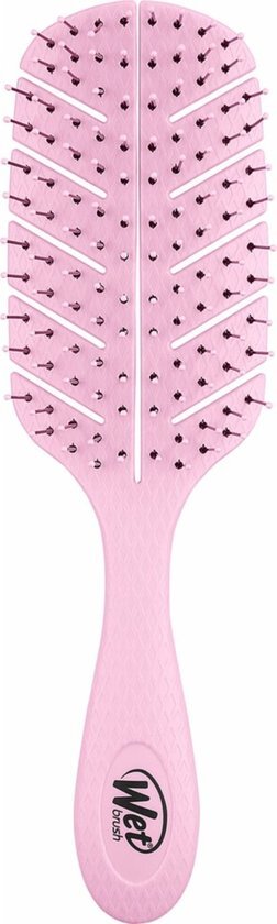 Wet Brush Go Green Detangler Pink - Haarborstel Anti Klit - Biologisch Afbreekbaar - 1 Stuk