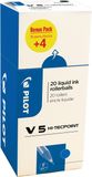 Pilot roller Hi-Tecpoint V5 0.3 mm blauw value pack met 16 + 4 stuks