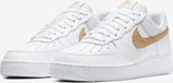 Nike AIR FORCE 1 LV8 Lage sneakers Leder Weiß Gold Herren Größe 46