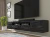 AUREO Meuble tv-hifi 3 portes 200 cm sahara