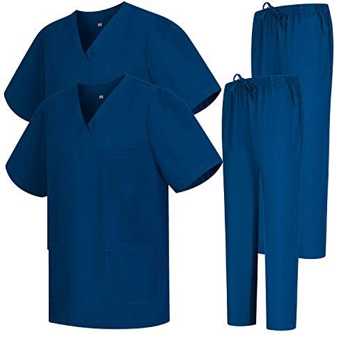 Set van 2 - Unisex Scrubset - Medisch Uniform - Top & Broek - Ref. 2-8178