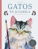 GATOS EN ACUARELA: 22 DIBUJOS PARA PINTAR O COLOREAR 9789464992939