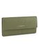Lazarotti Leren portemonnee Bologna Leather Wallet With 12 Card Slots Olive olijfgroen