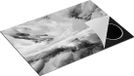 Chefcare Inductie Beschermer Abstracte Kunst - Dromenland - Zwart Wit - 75x52 cm