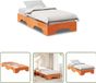 vidaXL Bedframe - Stapele Bed - Bedframe zonder matras stapelbaar wasbruin 80x200 cm hout