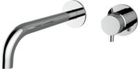 Plieger Napoli 2-gats inbouw wandkraan 1 hendel m. uitloop 23.8cm cold start chroom 0682106