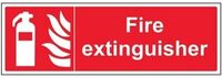 VSafety Brandblusser bord - 450mm x 150mm - Zelfklevende Vinyl