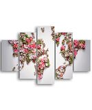 Homemania Wandfoto, 5-delig, voor woonkamer, slaapkamer, meerkleurig, 95 x 0,3 x 60 cm, HM205MDF041, MDF