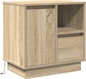 vidaXL Nachtkastje Sonoma eiken 50 x 34,5 x 50 cm