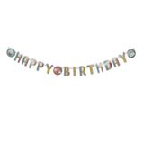 Homéa, Slinger, letters, Happy Birthday, karton, 2 m, regenboog