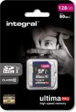Integral 128GB ULTIMAPRO SDXC 80MB/s Class 10 UHS-I U1 - SD-kaart