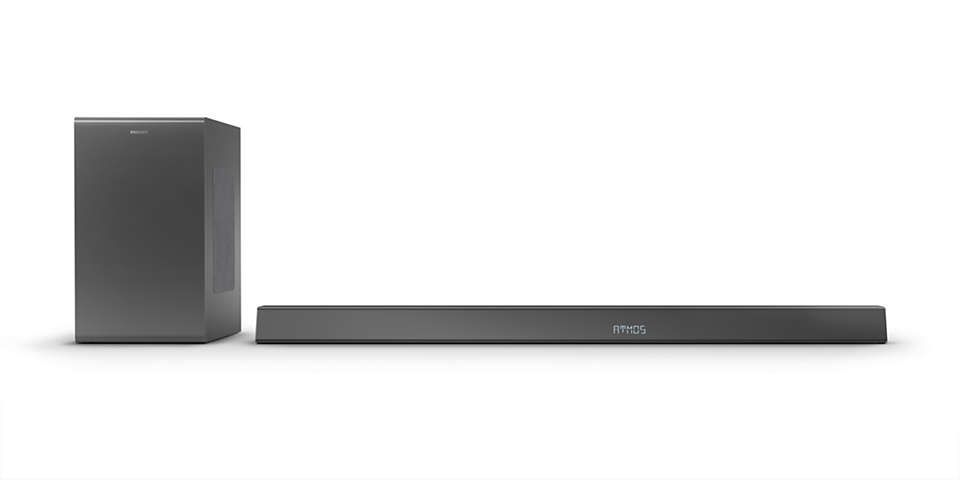 Philips Sound Philips TAB8905 - 3.1.2ch Soundbar with Wireless Subwoofer - 360W - Grey