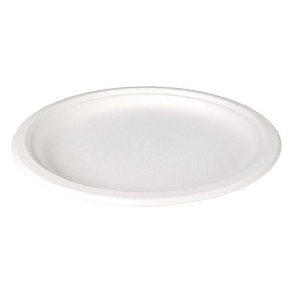 Depa Wegwerpbord Suikerriet 26 cm Wit - 50 Stuks