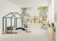 Komar Fotobehang - Disney Winnie the Pooh Walk Together 300x250cm - Vliesbehang