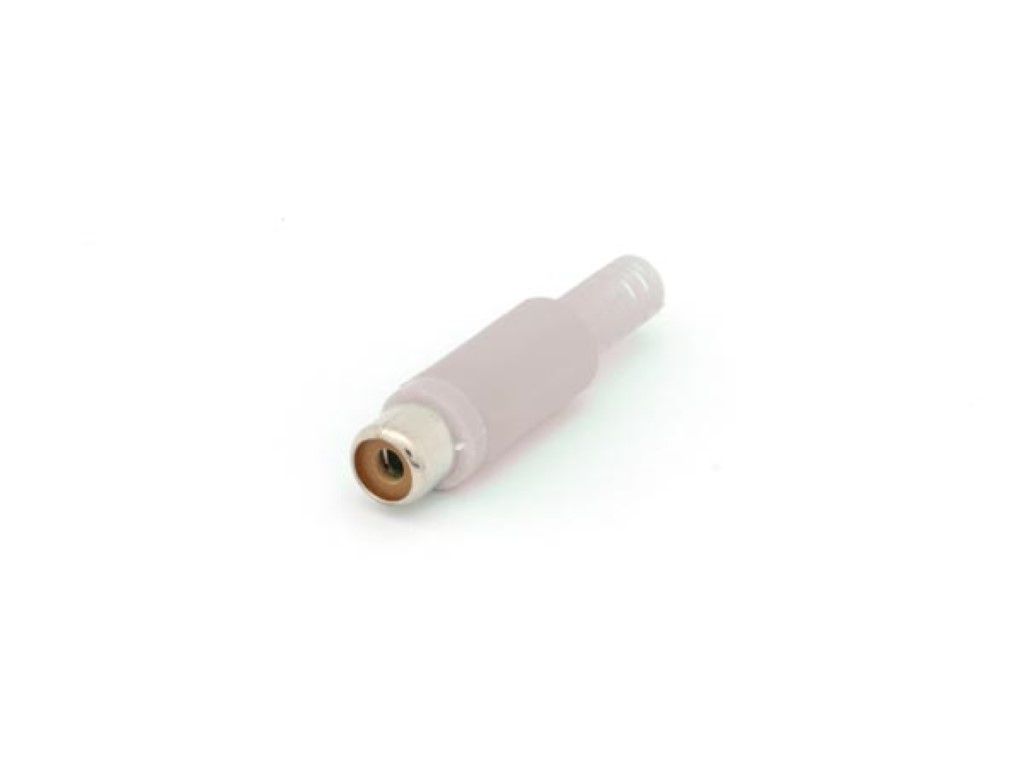 RCA Connector - Female - White - Plastic