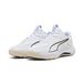 PUMA Chaussures de handball Accelerate 5 Enfant et Adolescent, Accessoires, Blanc, 34