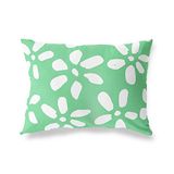 BonaMaison Petrol Groen-Wit Decoratieve Kussensloop, Kussenhoezen Bank, Decoratieve Kussenhoesjes, Kussensloop; Sofa, Slaapkamer, Kantoor, Auto 35x50 Cm - Ontworpen en vervaardigd in Turkije