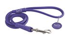 Chapuis Sellerie Glamour rundleer voor honden/katten violet diameter 6 mm lengte 1,22 m maat XS