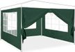 Relaxdays Zijwand partytent - set van 4 - 2x3 m - groen