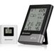 Bresser Draadloos weerstation met buitensensor, zwart-grijs, DCF-klok