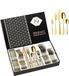 Set de couverts dorée sans marque - 30 pièces - Inox - 6 personnes - Lavable au lave-vaisselle
