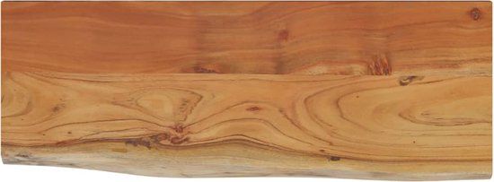 vidaXL Wandrek rechthoekig acaciahout natuurlijke rand 70x30x2,5 cm
