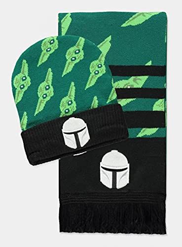 Difuzed STAR WARS - Mando & Grogu Groen - Cadeauset bonnet & écharpe - 8718526128741