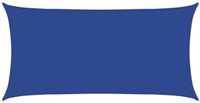 vidaXL Zonnezeil rechthoekig 160 g/m² 2,5x5 m HDPE blauw