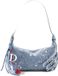 Desigual Vrouwenhandtas Catalina Micro Blauw Katoen Glitter