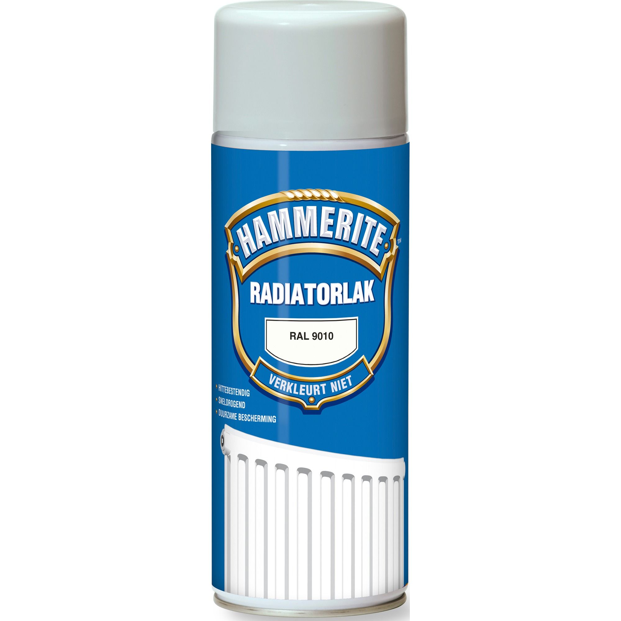 Hammerite Radiatorlak Kleurvast Ral 9010 0.4 Ltr