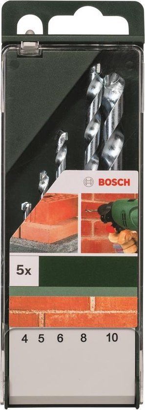 Bosch - 5-delige steenborenset - Geschikt voor Steen - 0.15 kg
