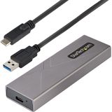 StarTech.com USB-C M.2 NVMe/SATA SSD Behuizing - Grijs