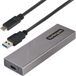 StarTech.com USB-C M.2 NVMe/SATA SSD Behuizing - Grijs