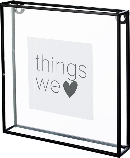 Vtwonen Photo Frame Black Metal Square