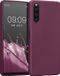 kwmobile telefoonhoesje geschikt voor Sony Xperia 10 IV - Back Cover - Bordeaux-Violet