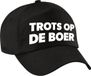 Bellatio Decorations Boerenprotest pet trots op de boer zwart volwassenen - protest/actie voeren pet / cap
