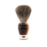 Edwin Jagger 81SB582AMZ Klassieke Pure Badger Exfoliërende Scheerkwast met Voet voor Scheercrème of Scheerzeep voor Mannen en Vrouwen