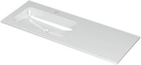 Wastafel INK Aspekt Wastafel Porselein Links met 1 Kraangat - 1200x450x15 mm - Glans Wit