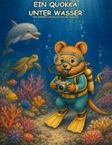 Ein Quokka unter Wasser: Eine fröhliche Unterwasserreise zum Ausmalen
