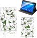 B2Ctelecom Housse pour tablette Lenovo Tab E10 Fleurs de cornouiller