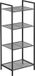 Merkloos Metalen Badkamerplank - Zwart - 38 x 30 x 96 cm