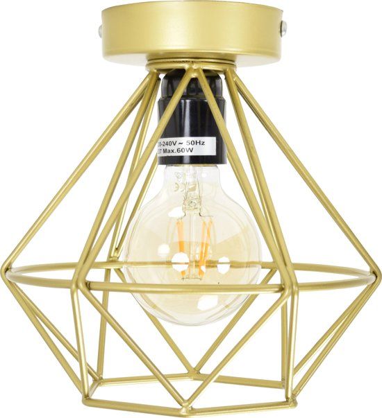 Urban Interiors Wire Plafondlamp Ø22cm - Goud