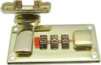 LISM Gereedschapskoffer reiskofferslot met cijfercombinatie 65 x 29 mm goudkleurig rechts