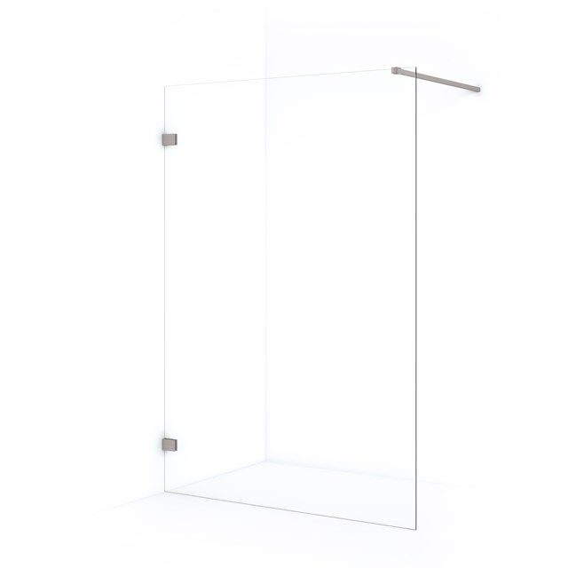 Maxaro Inloopdouche Diamond 130cm 8mm Helder Veiligheidsglas Geborsteld RVS