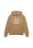 Superdry Vintage Prep Chenille Hoodie Relaxed Fit Dames Beige Maat 10